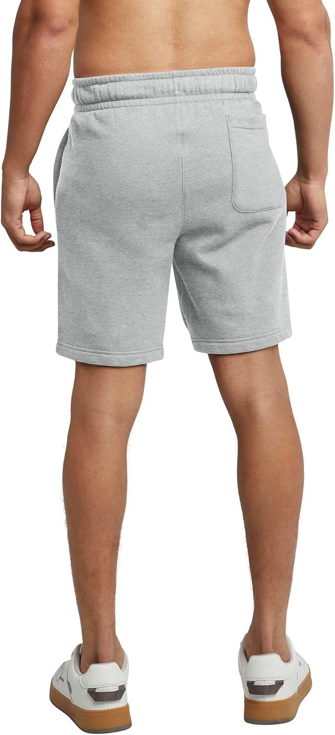 imageHanes Mens Originals Sweat Shorts Midweight Fleece Shorts with Pockets 8quotLight Steel