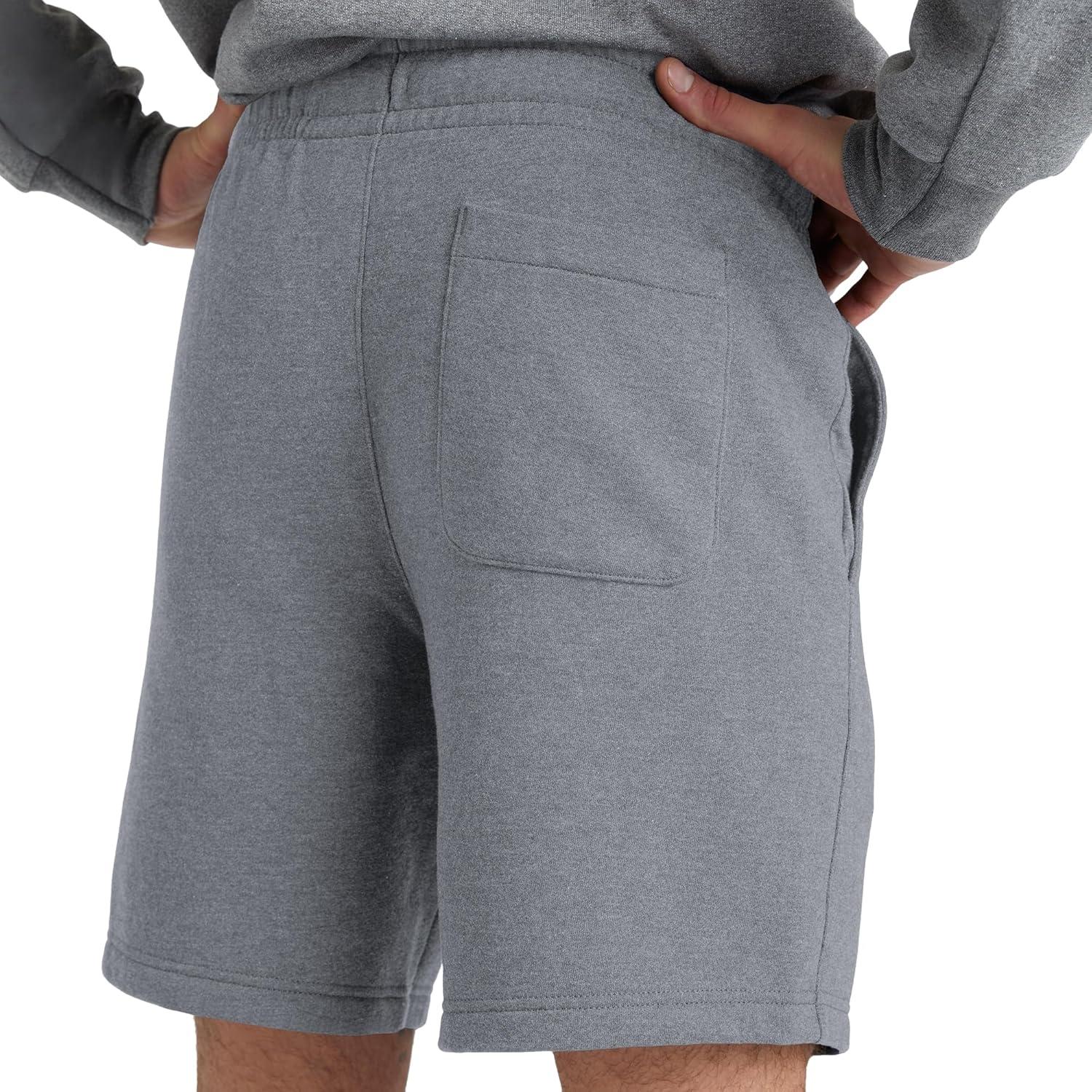 imageHanes Mens Originals Sweat Shorts Midweight Fleece Shorts with Pockets 8quotNavy Pe Heather
