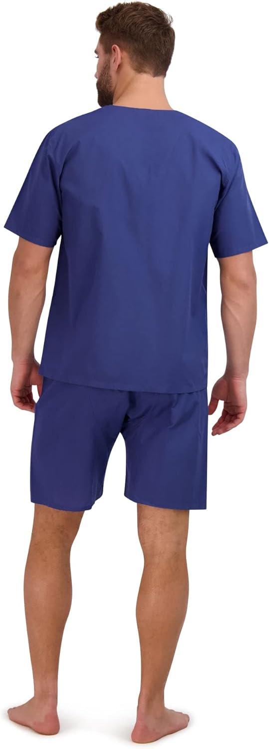 imageHanes Mens Short Sleeve Nightwear Pajama Short PJ Set Pijama de Dos Piezas para HombreNavy Heather