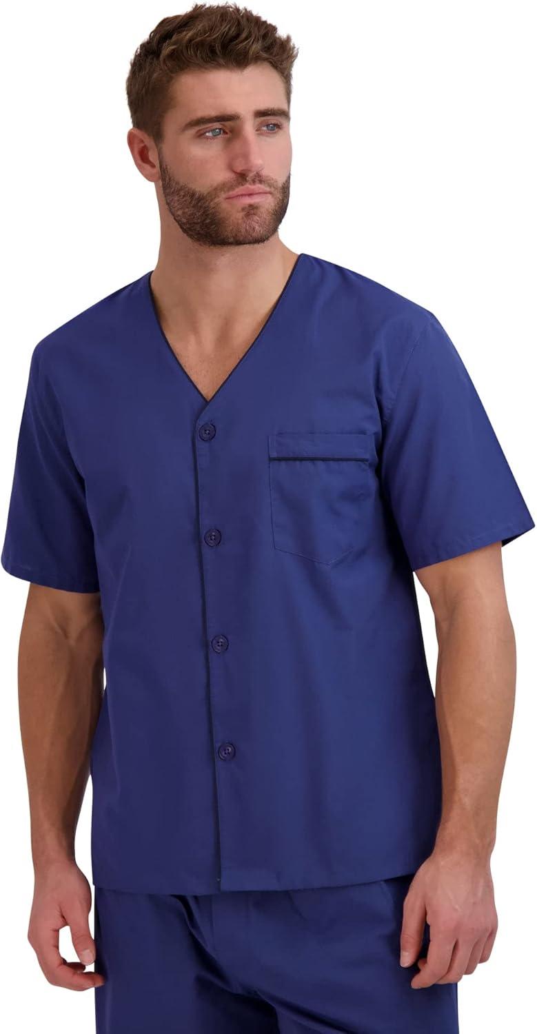 imageHanes Mens Short Sleeve Nightwear Pajama Short PJ Set Pijama de Dos Piezas para HombreNavy Heather