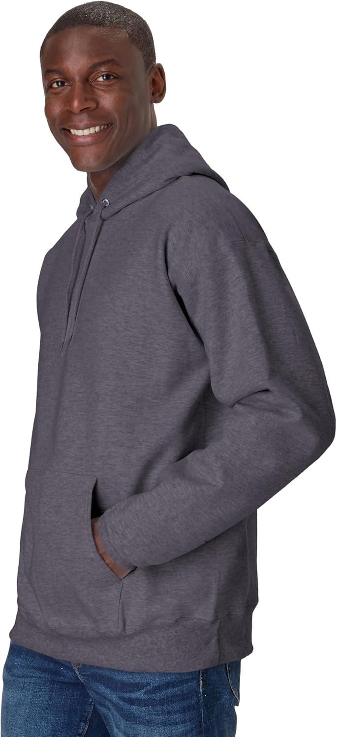 imageHanes Mens Ultimate Sweatshirt Heavyweight Fleece Hoodie Cotton Sweatshirt for MenCharcoal Heather
