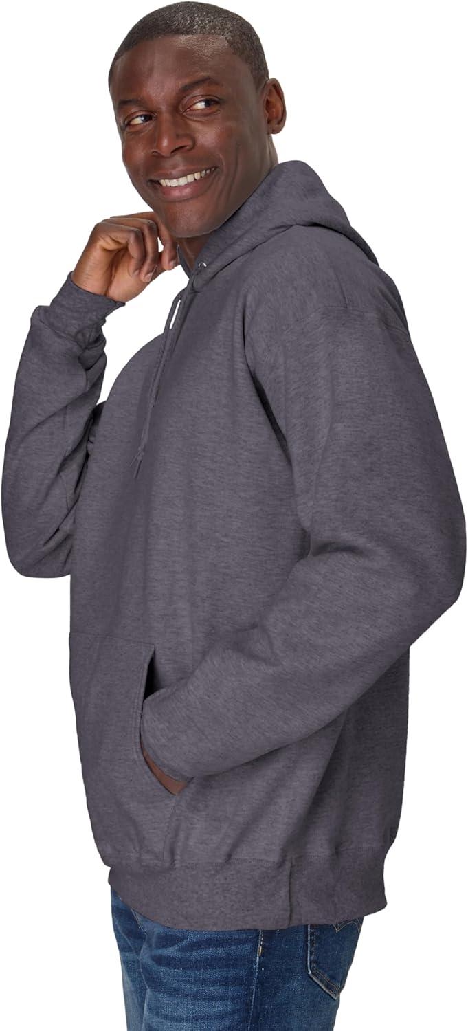 imageHanes Mens Ultimate Sweatshirt Heavyweight Fleece Hoodie Cotton Sweatshirt for MenCharcoal Heather