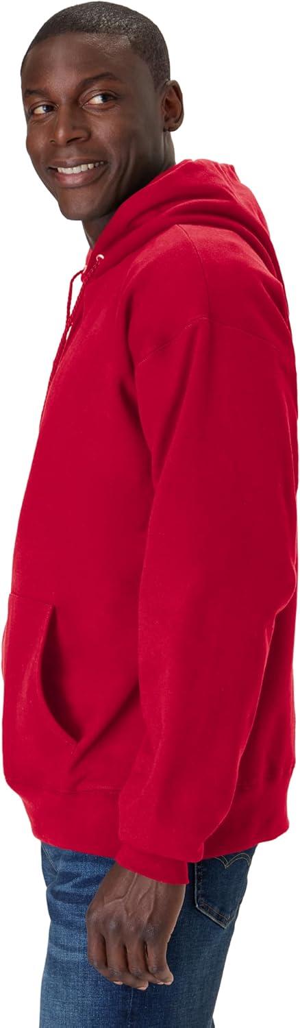 imageHanes Mens Ultimate Sweatshirt Heavyweight Fleece Hoodie Cotton Sweatshirt for MenDeep Red