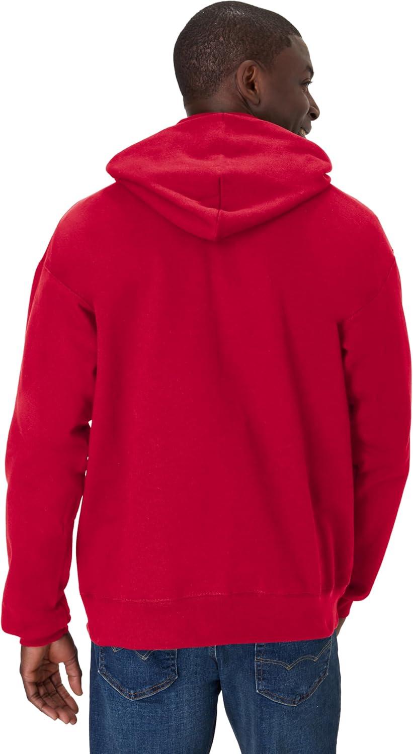 imageHanes Mens Ultimate Sweatshirt Heavyweight Fleece Hoodie Cotton Sweatshirt for MenDeep Red