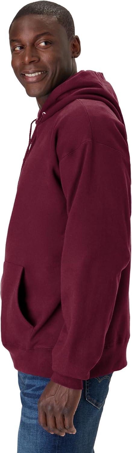 imageHanes Mens Ultimate Sweatshirt Heavyweight Fleece Hoodie Cotton Sweatshirt for MenMaroon