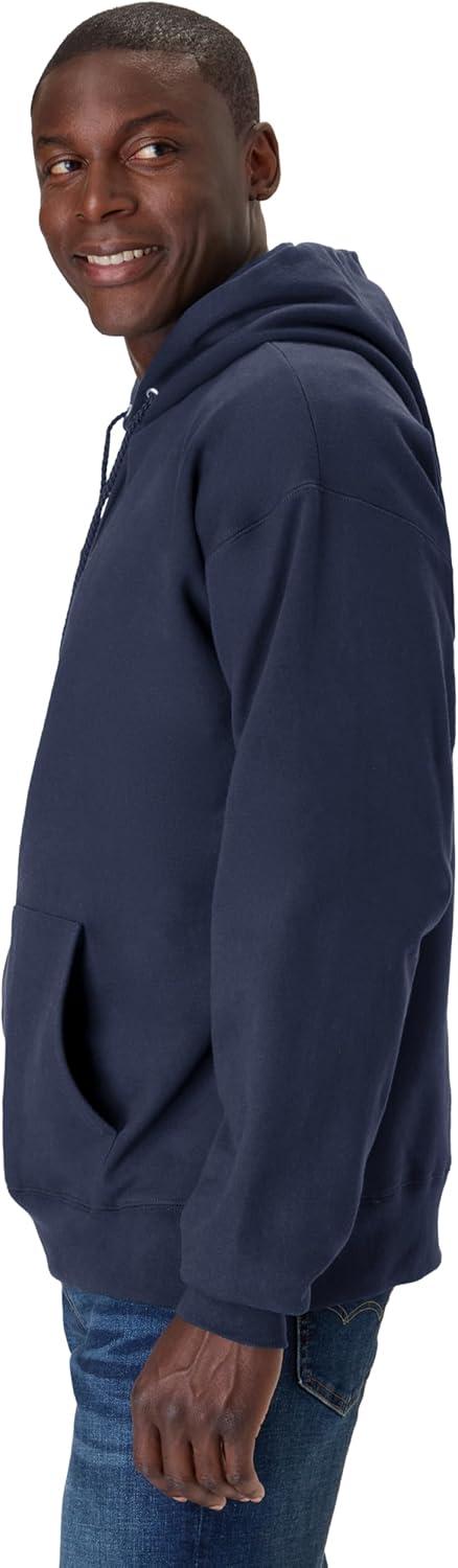 imageHanes Mens Ultimate Sweatshirt Heavyweight Fleece Hoodie Cotton Sweatshirt for MenNavy