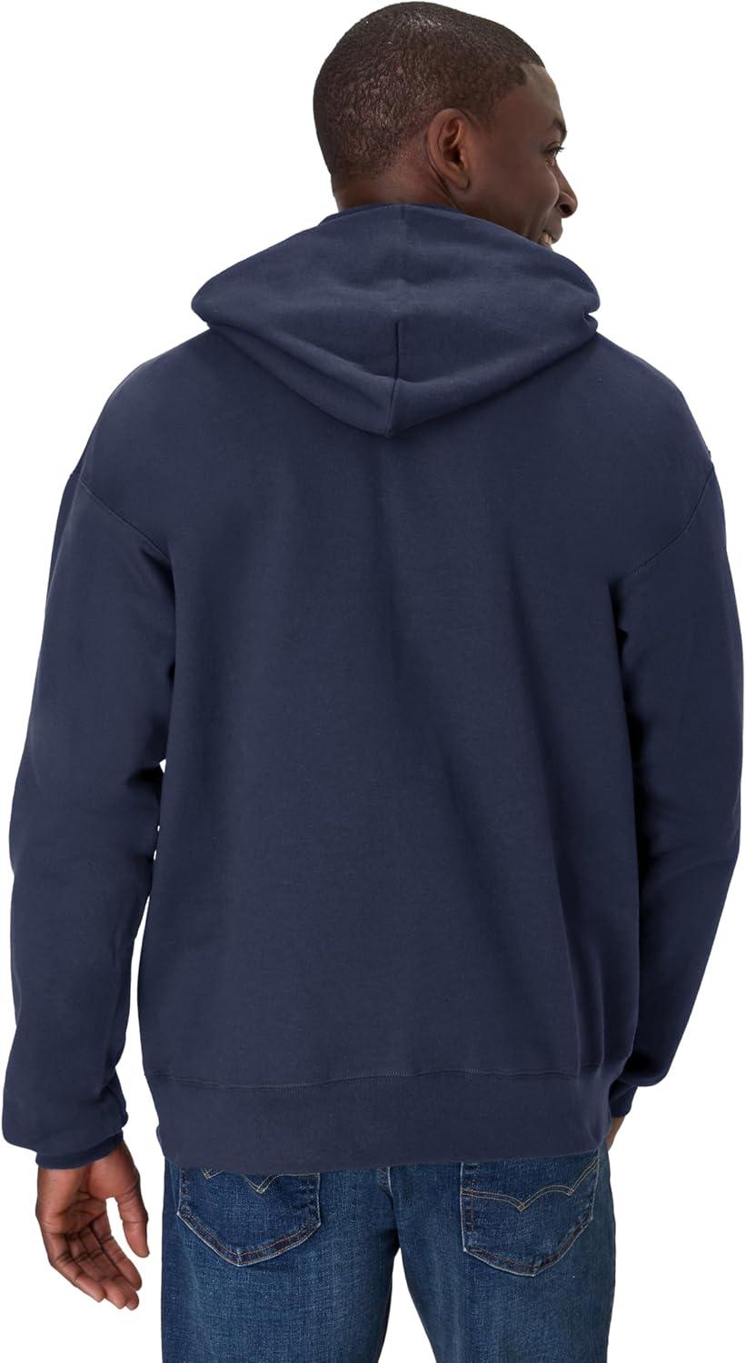 imageHanes Mens Ultimate Sweatshirt Heavyweight Fleece Hoodie Cotton Sweatshirt for MenNavy