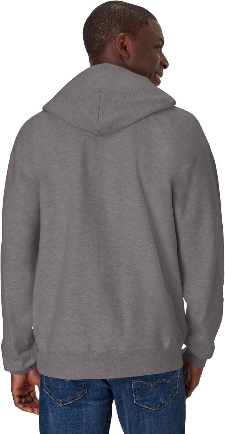 imageHanes Mens Ultimate Sweatshirt Heavyweight Fleece Hoodie Cotton Sweatshirt for MenOxford Gray