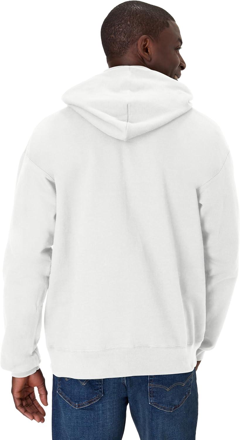 imageHanes Mens Ultimate Sweatshirt Heavyweight Fleece Hoodie Cotton Sweatshirt for MenWhite