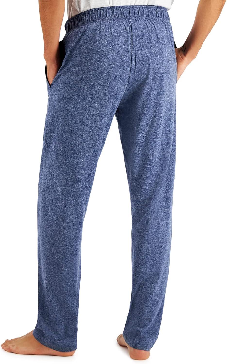 imageHanes Mens XTemp Jersey Cotton Pajama Pants Loungewear with Pockets Extended SizesDenim
