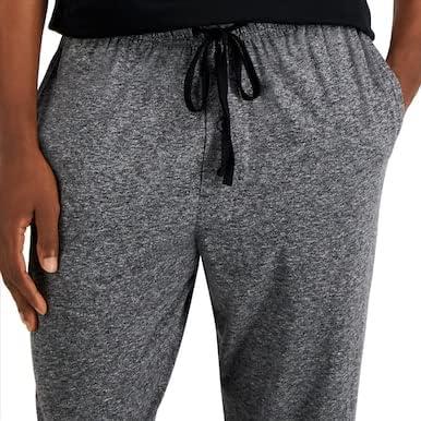 imageHanes Mens XTemp Jersey Cotton Pajama Pants Loungewear with Pockets Extended SizesHeather Grey