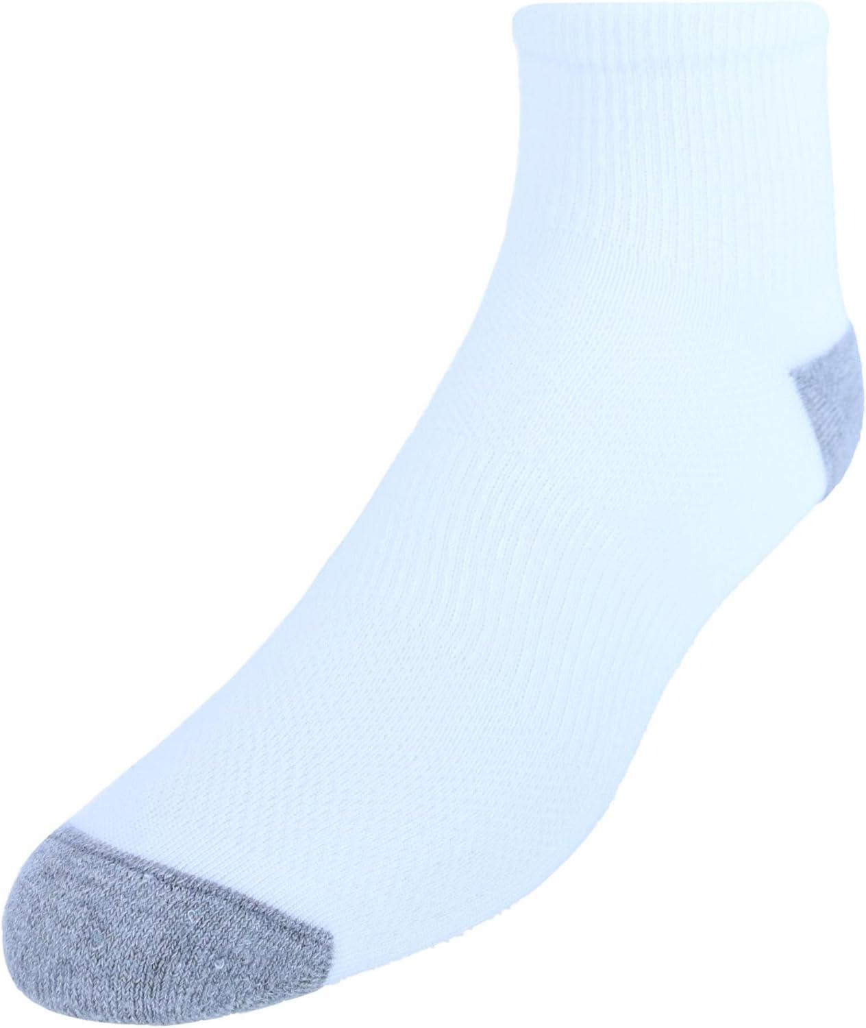 imageHanes Mens XTemp Lightweight Socks Crew and Ankle 12PackAnkle White