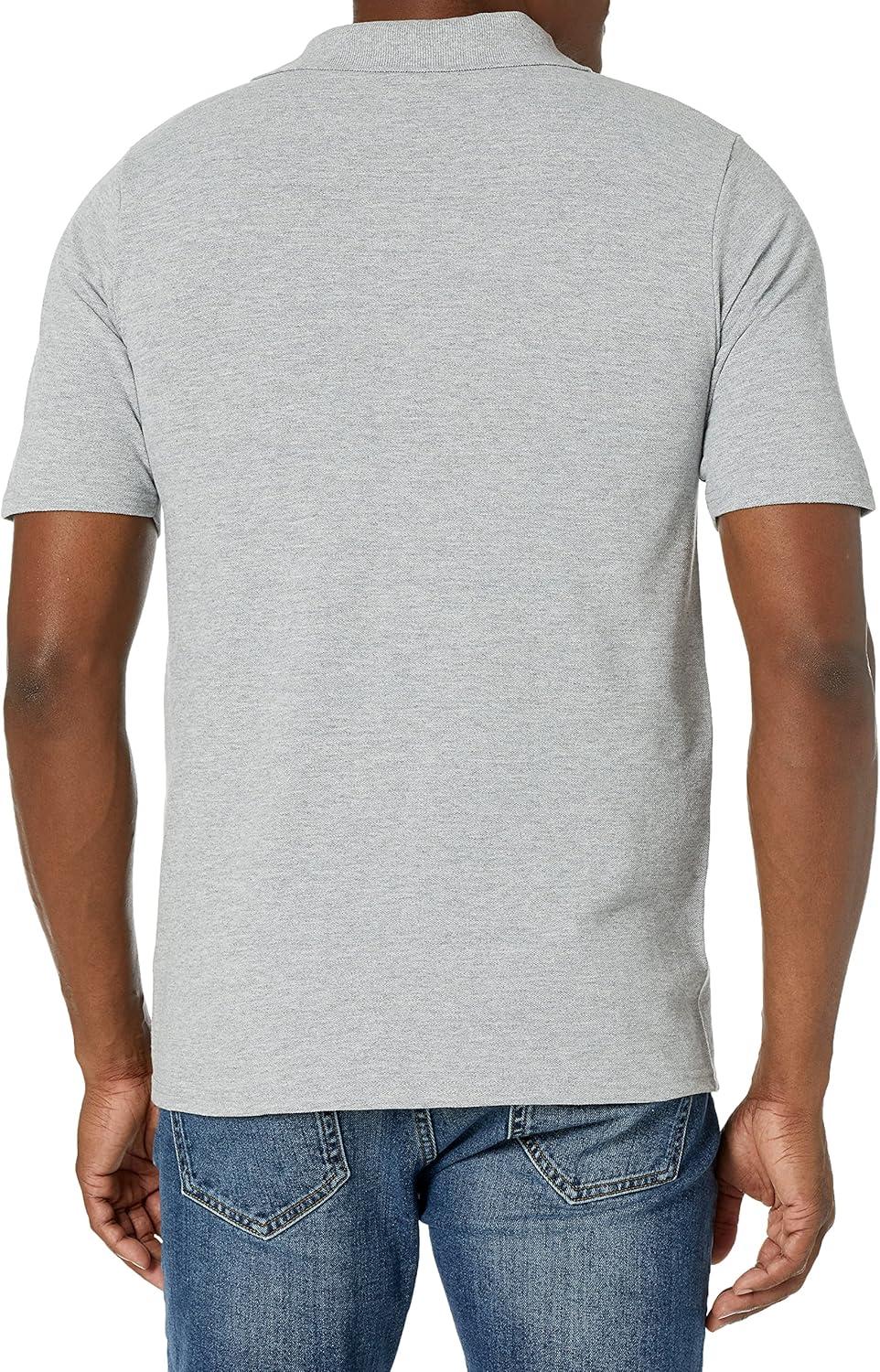 imageHanes Mens XTemp Short Sleeve Polo Shirt Midweight Mens ShirtLight Steel