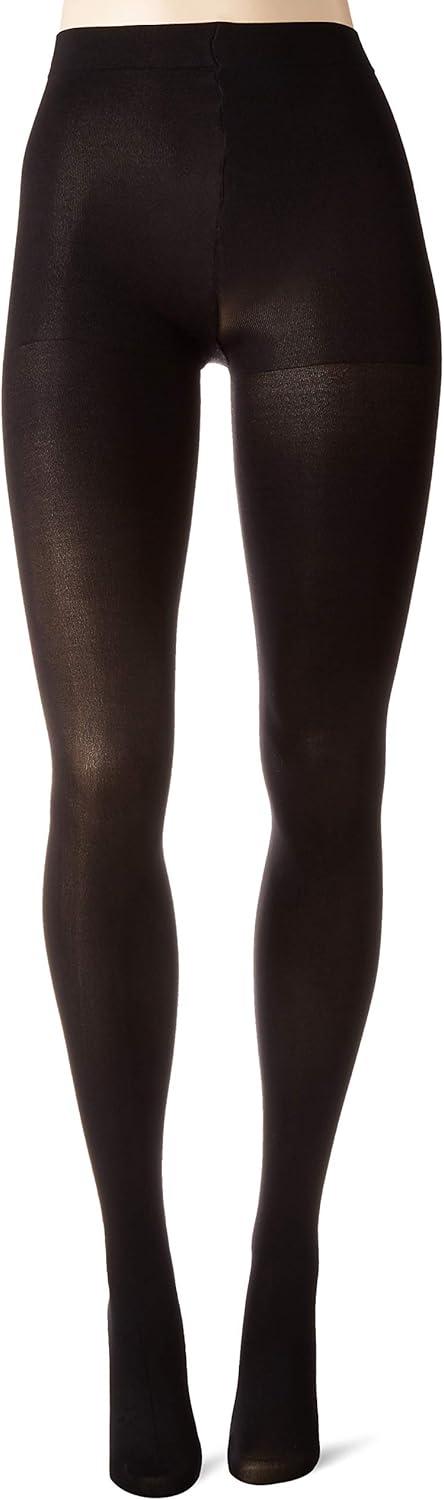 imageHanes Script Blackout Tights with XTemp Technology Control Top Sheer Toe BlackBlack