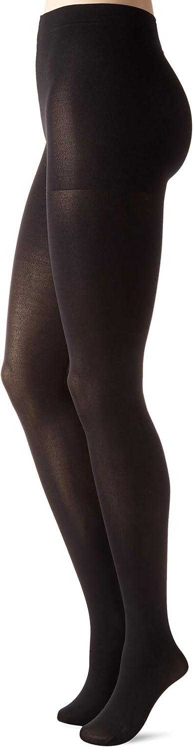imageHanes Script Blackout Tights with XTemp Technology Control Top Sheer Toe BlackBlack