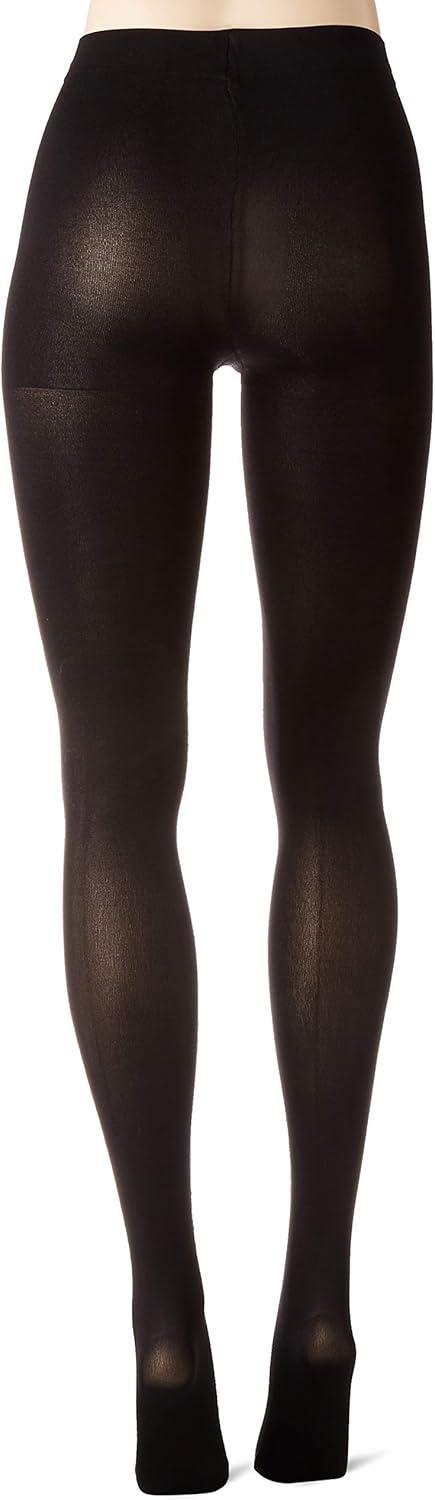 imageHanes Script Blackout Tights with XTemp Technology Control Top Sheer Toe BlackBlack