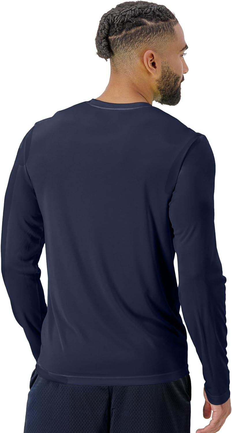 imageHanes Sport Mens LongSleeve TShirt Pack Cool DRI MoistureWicking Performance TShirts Performance Tee 2PackBlackWhiteNavyGrey 4 Pack