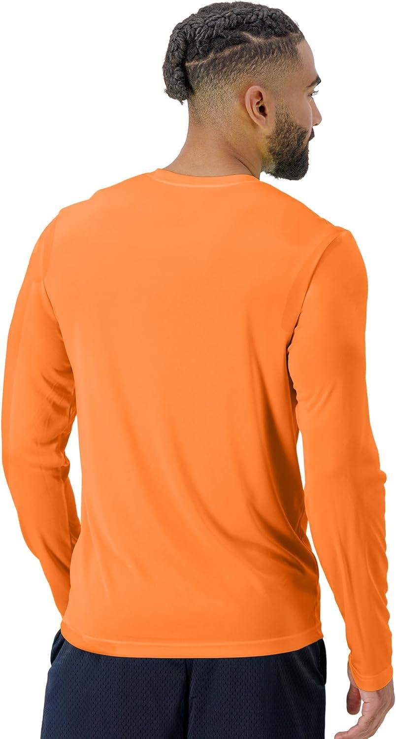 imageHanes Sport Mens LongSleeve TShirt Pack Cool DRI MoistureWicking Performance TShirts Performance Tee 2PackWhiteGreySafety OrangeSafety Green 4 Pack