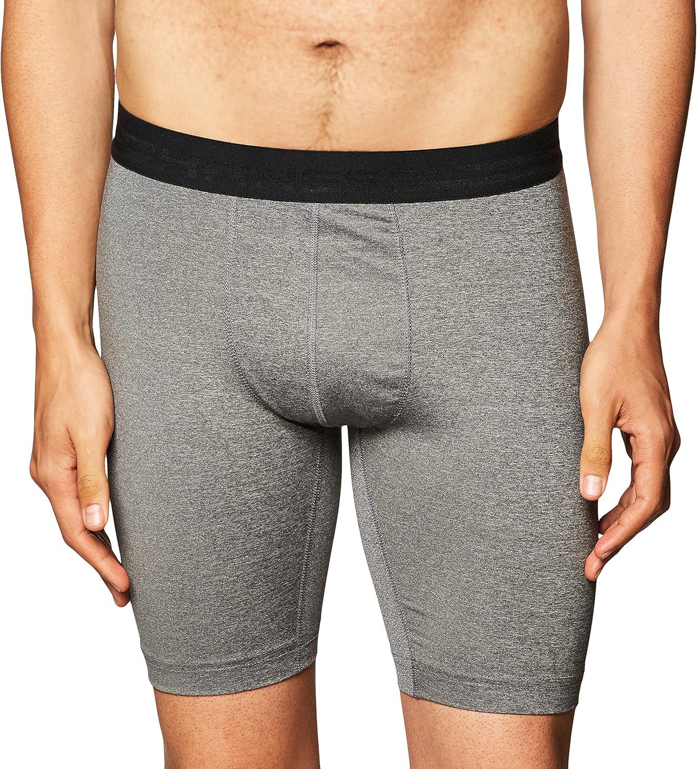 imageHanes Sport Mens Performance Compression ShortCharcoal HeatherEbony