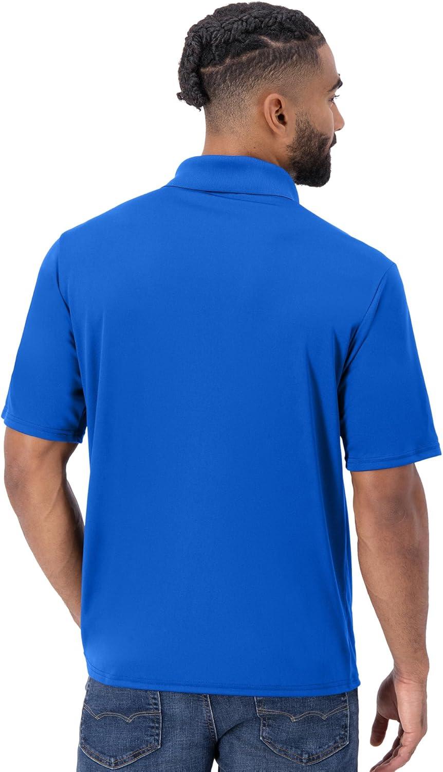 imageHanes Sport Mens Polo Shirt Mens Cool DRI MoistureWicking Performance Polo Shirt Jersey Knit Performance Polo ShirtDeep Royal