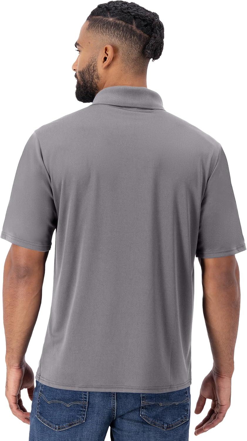 imageHanes Sport Mens Polo Shirt Mens Cool DRI MoistureWicking Performance Polo Shirt Jersey Knit Performance Polo ShirtGraphite