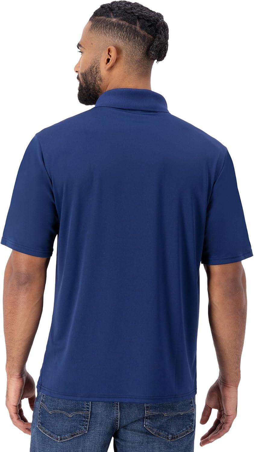 imageHanes Sport Mens Polo Shirt Mens Cool DRI MoistureWicking Performance Polo Shirt Jersey Knit Performance Polo ShirtNavy