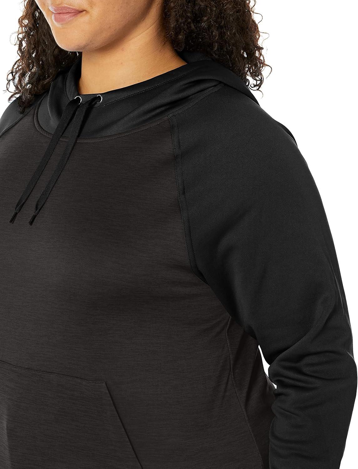 imageHanes Sport Womens Performance Fleece Pullover HoodieBlack SolidBlack Heather
