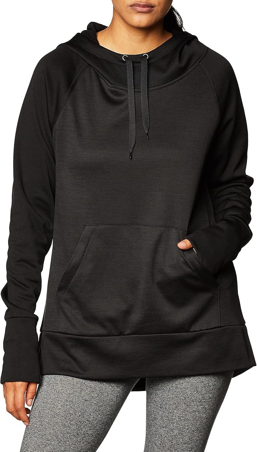 imageHanes Sport Womens Performance Fleece Pullover HoodieBlack SolidBlack Heather