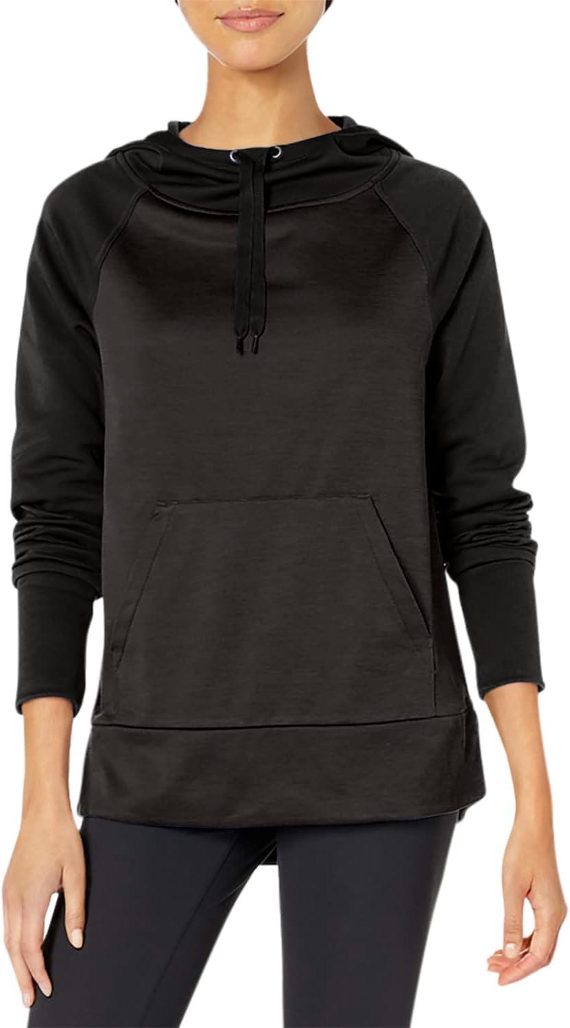 imageHanes Sport Womens Performance Fleece Pullover HoodieBlack SolidBlack Heather