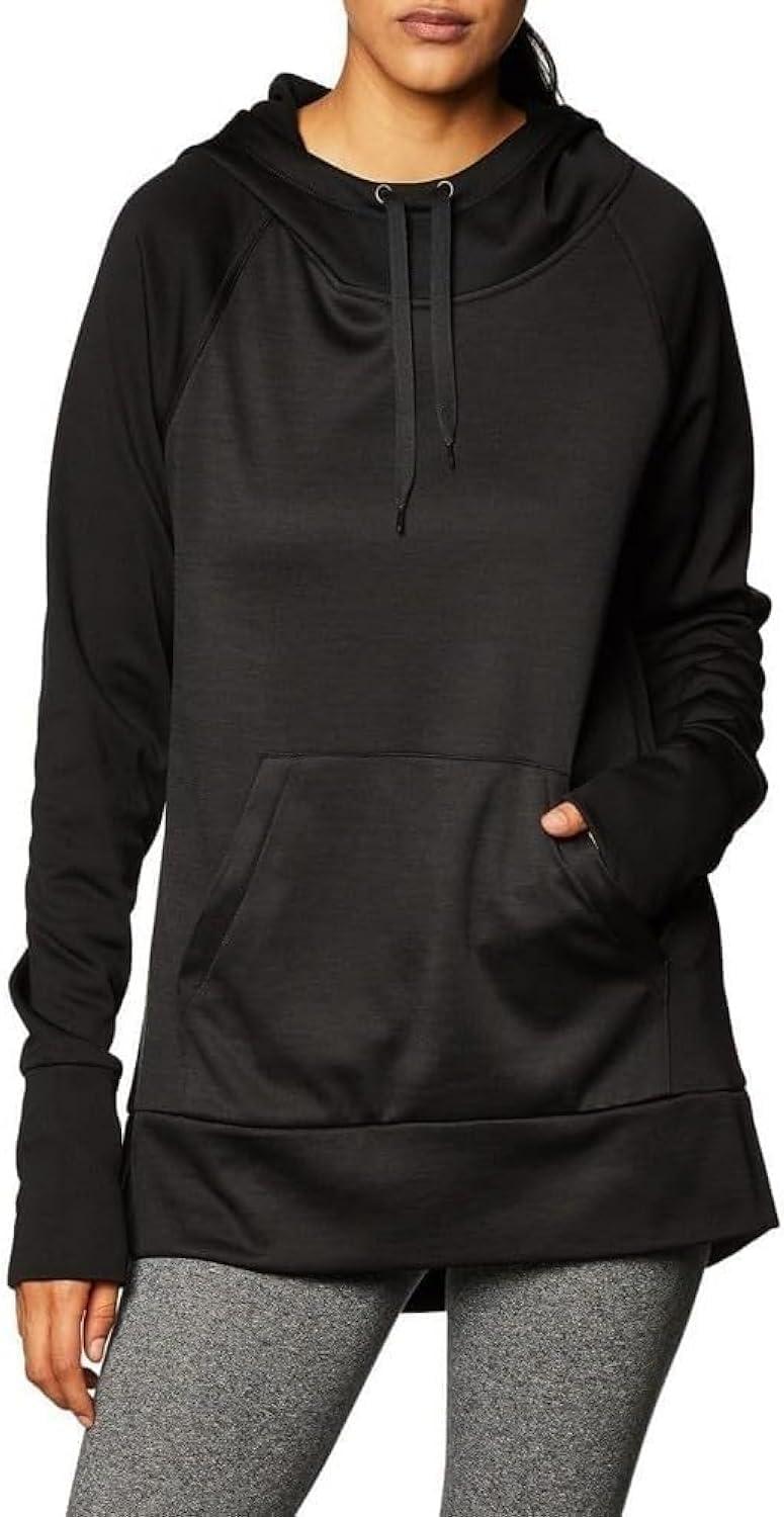 imageHanes Sport Womens Performance Fleece Pullover HoodieBlack SolidBlack Heather