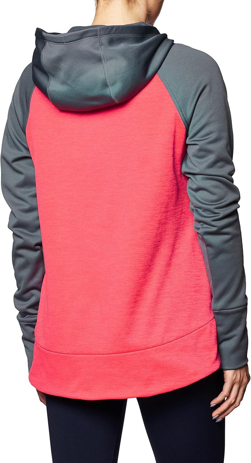 imageHanes Sport Womens Performance Fleece Pullover HoodieDada Grey SolidRazzle Pink Heather