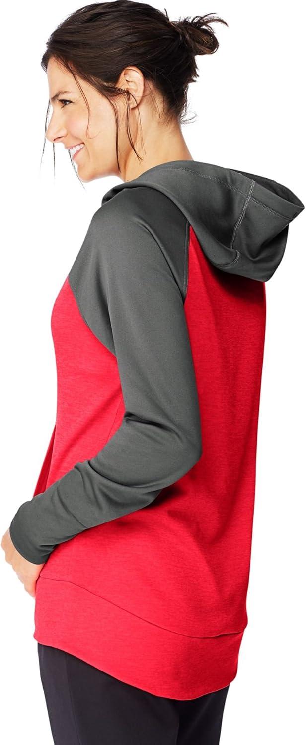 imageHanes Sport Womens Performance Fleece Pullover HoodieFresh Berry SolidFresh Berry Heather