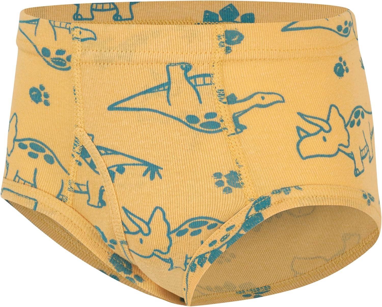 imageHanes Toddler Boys Organic Cotton Underwear Pure Comfort 100 Cotton Boxer Briefs Available 10 ampamp 7 PackGreen White Gold Seafoam