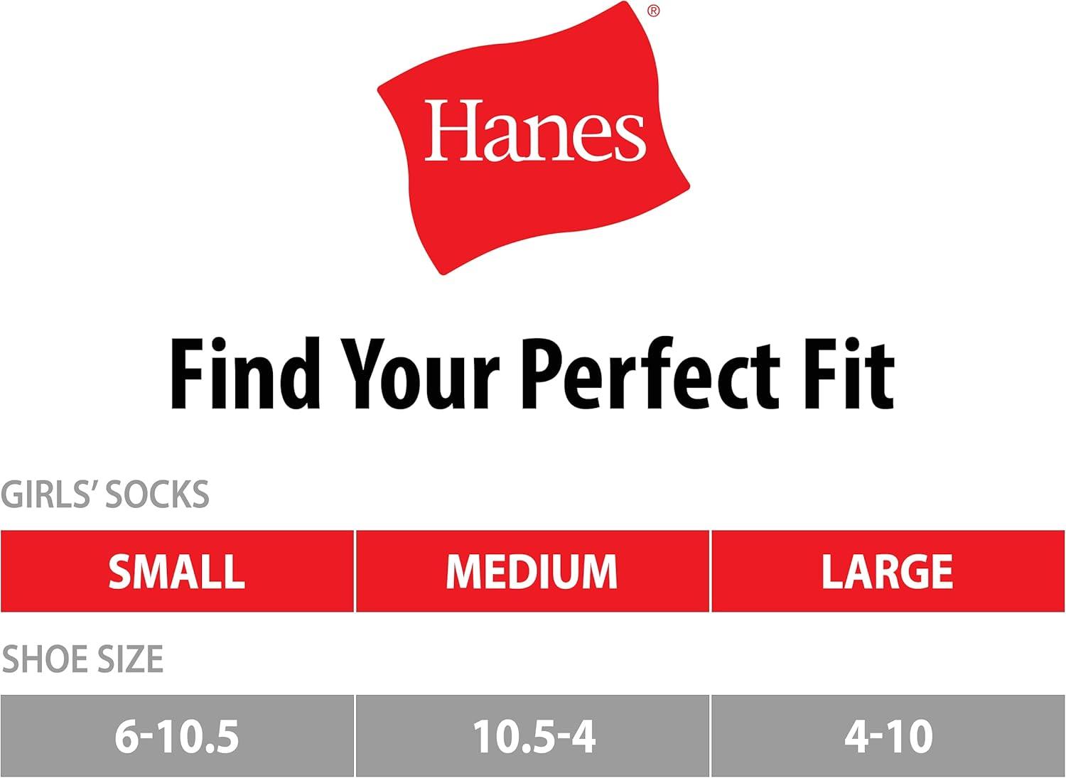 imageHanes Ultimate Girls Cool Comfort 14Pair Ankle SocksAssorted