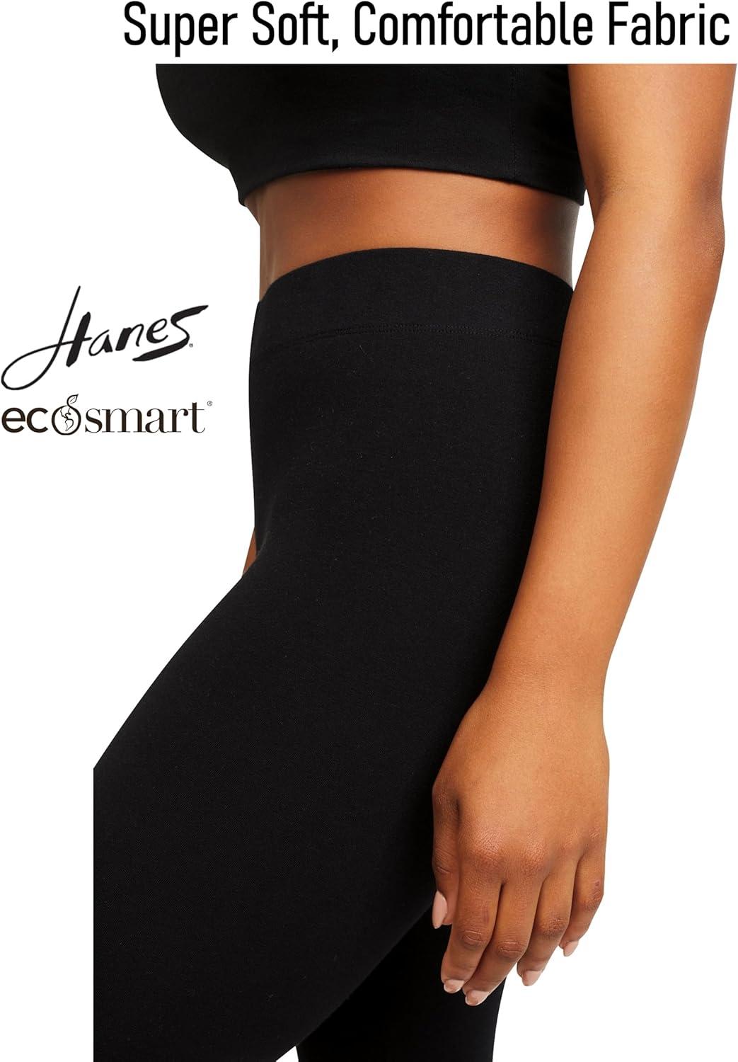 imageHanes Womens EcoSmart Classic Fitted LeggingsBlack