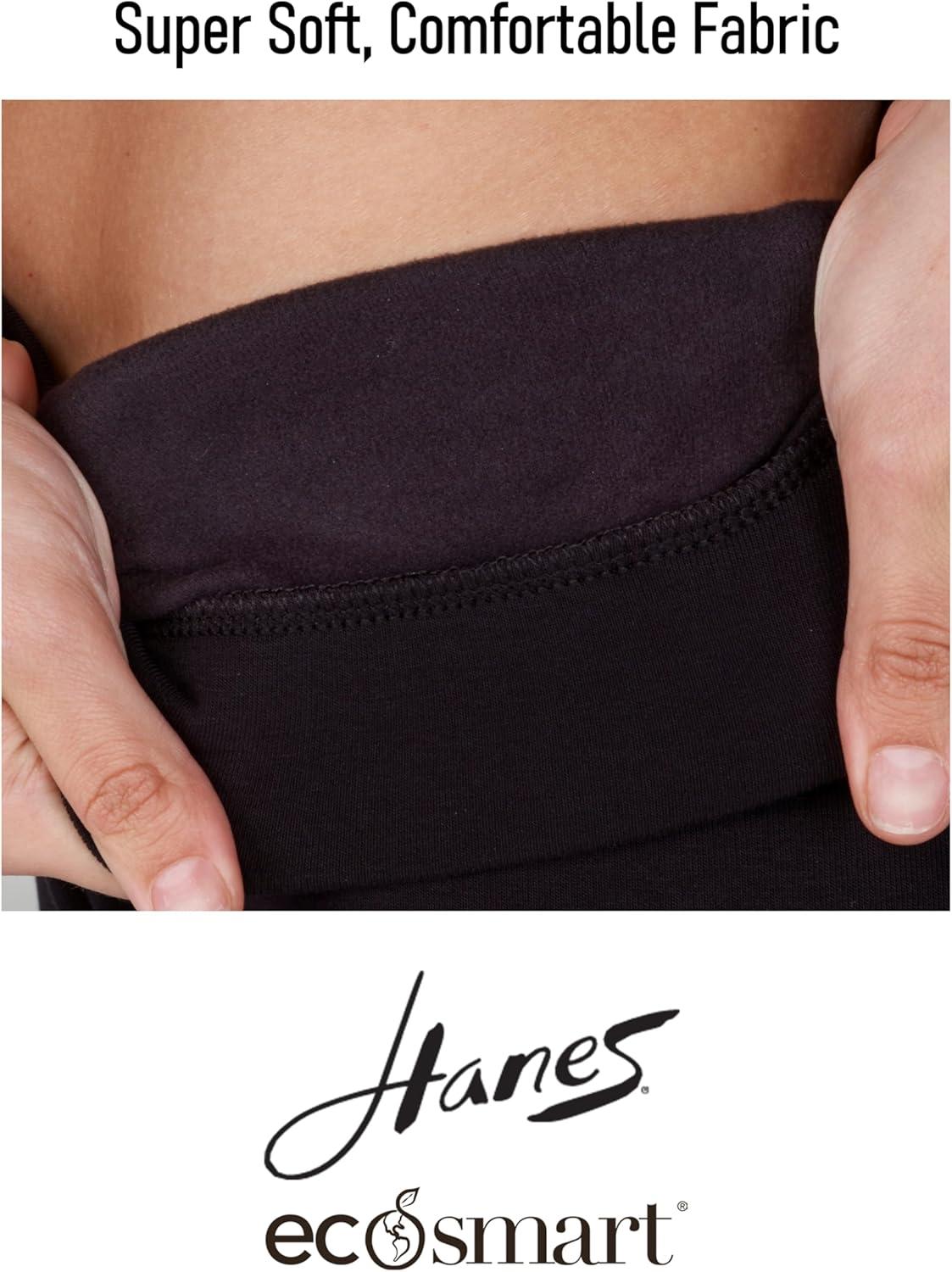 imageHanes Womens EcoSmart Cozy Fitted Leggings StraightBlack