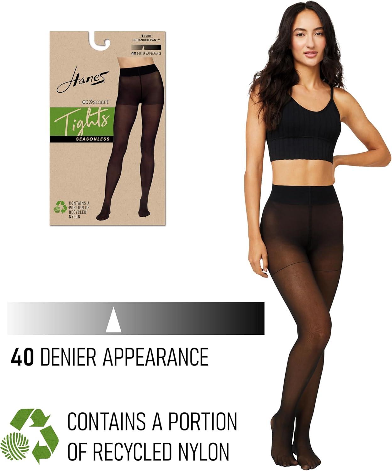 imageHanes Womens Ecosmart Seasonless TightsBlack