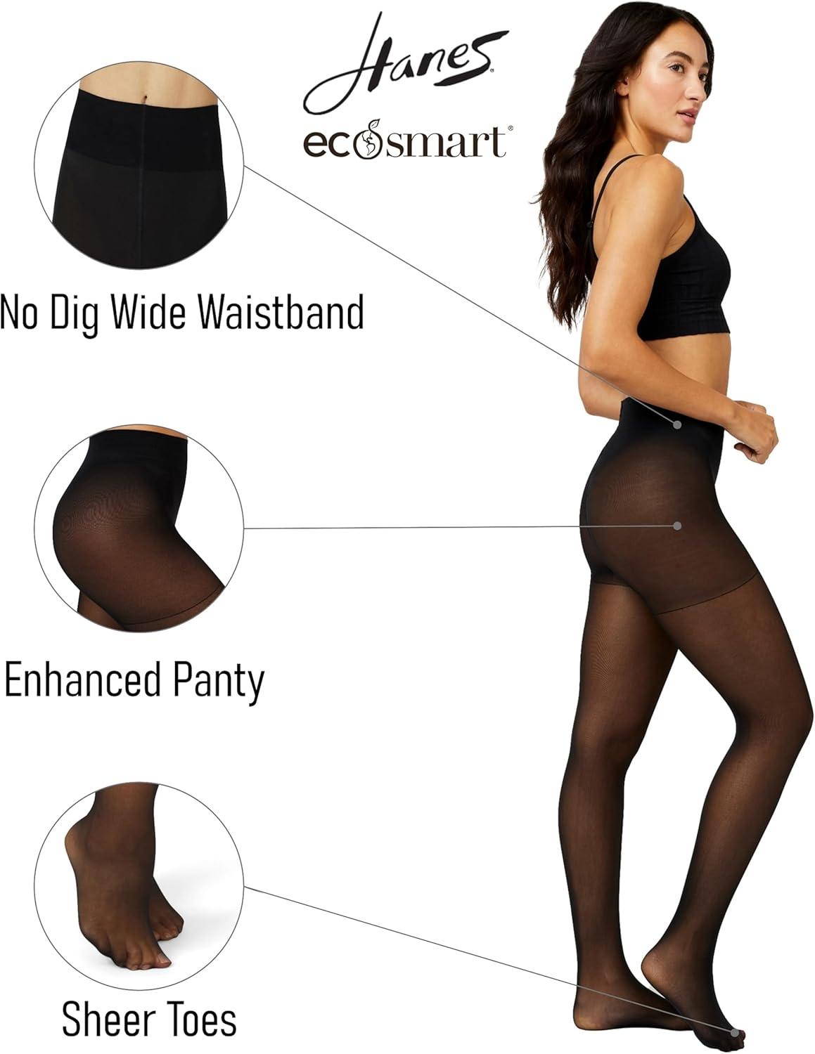 imageHanes Womens Ecosmart Seasonless TightsBlack
