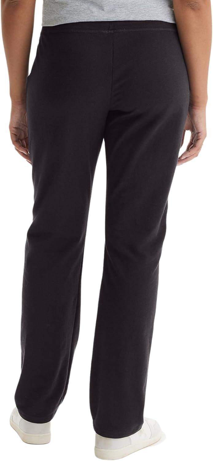 imageHanes Womens French Terry Pant with PocketsBlack