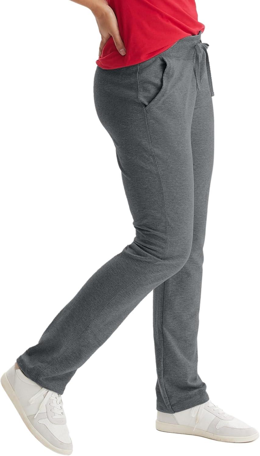 imageHanes Womens French Terry Pant with PocketsCharcoal Heather