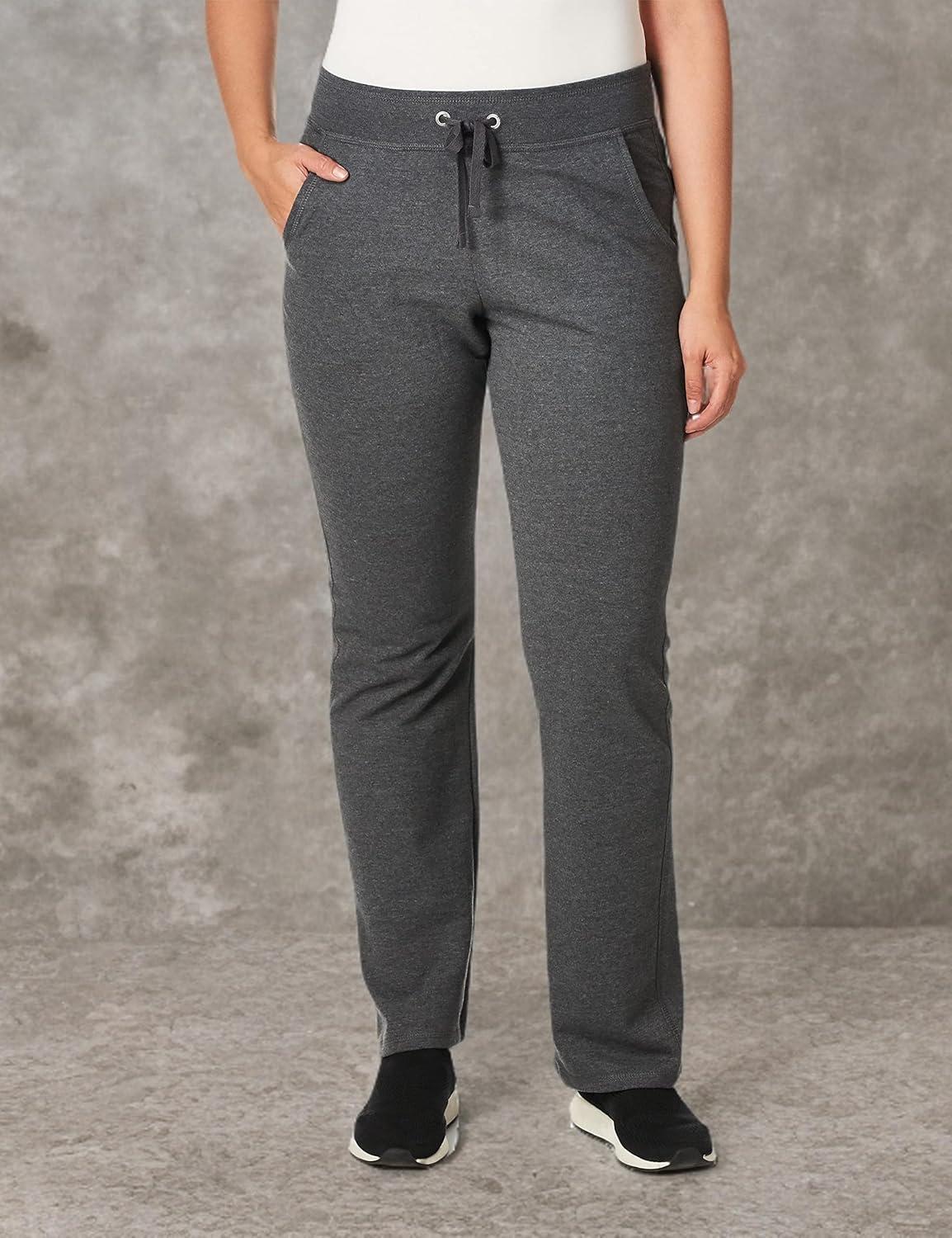 imageHanes Womens French Terry Pant with PocketsCharcoal Heather