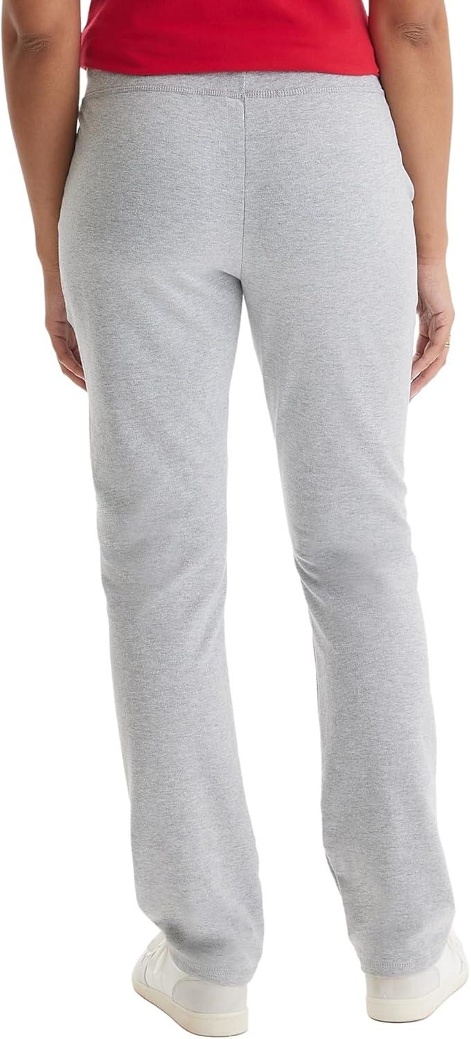 imageHanes Womens French Terry Pant with PocketsLight Steel