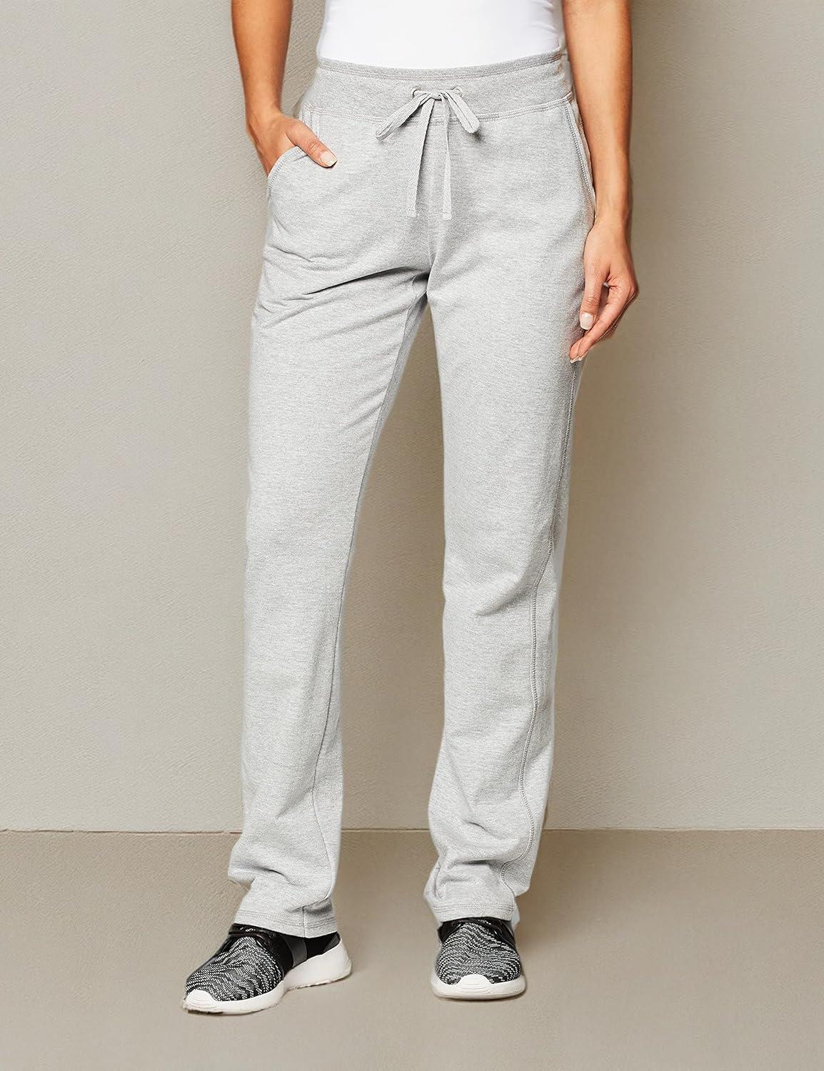 imageHanes Womens French Terry Pant with PocketsLight Steel