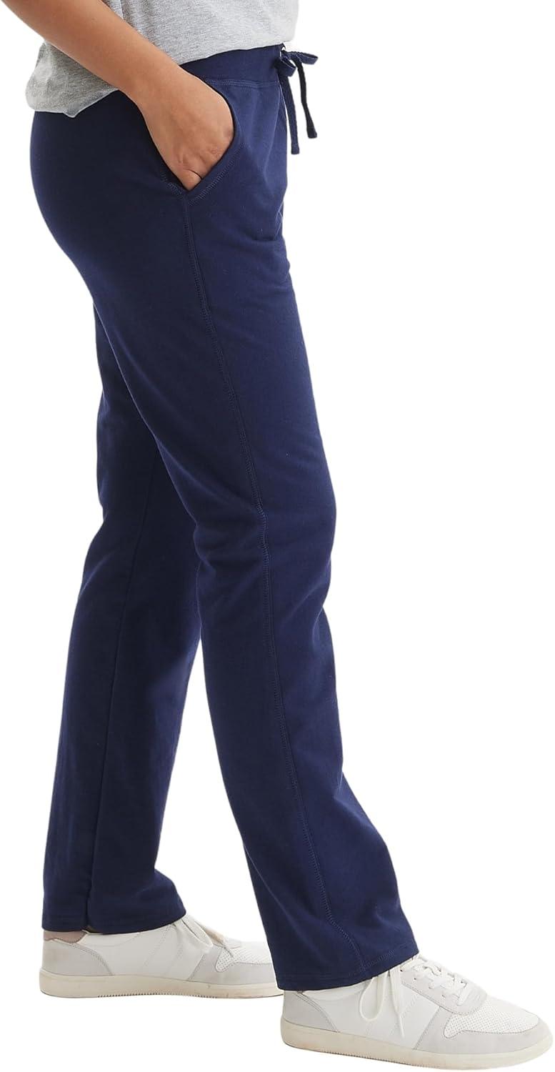imageHanes Womens French Terry Pant with PocketsNavy