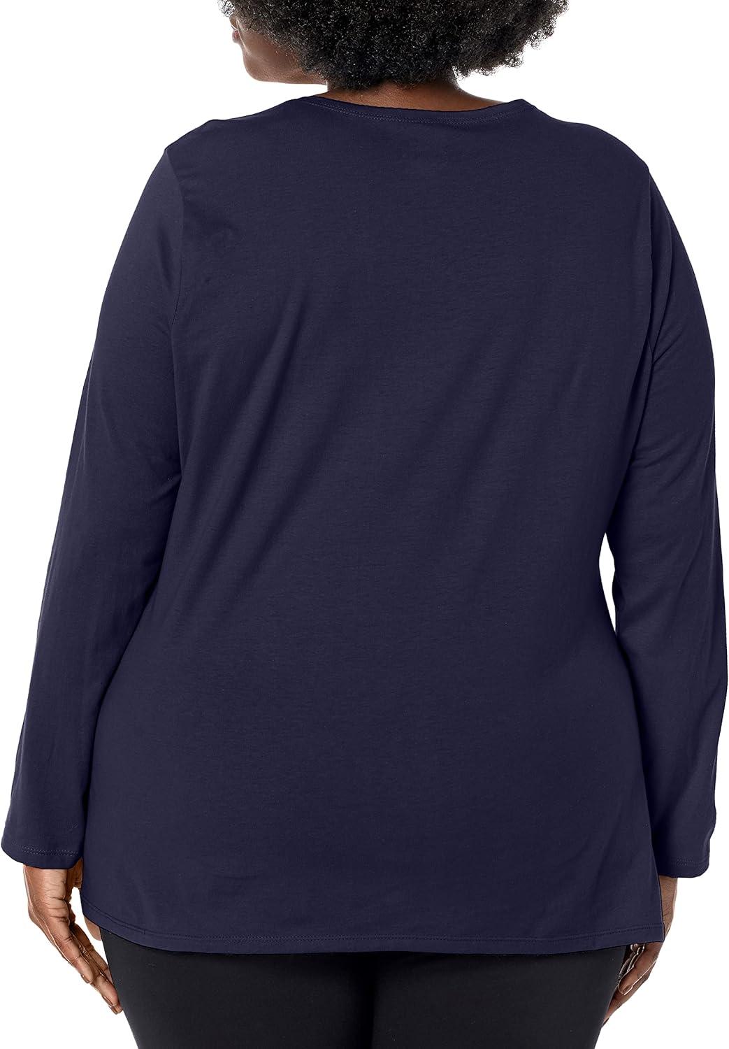 imageHanes Womens Just my size Cotton Jersy T shirtNavy