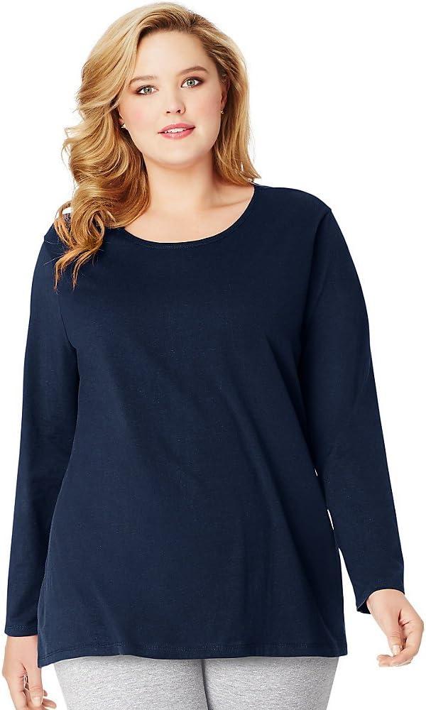 imageHanes Womens Just my size Cotton Jersy T shirtNavy