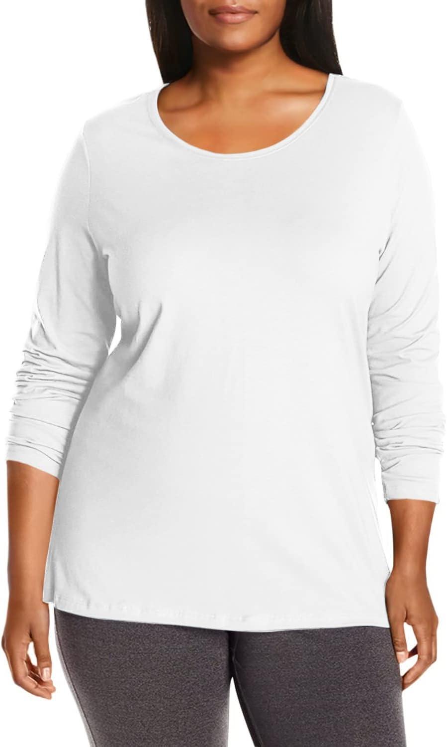 imageHanes Womens Just my size Cotton Jersy T shirtWhite