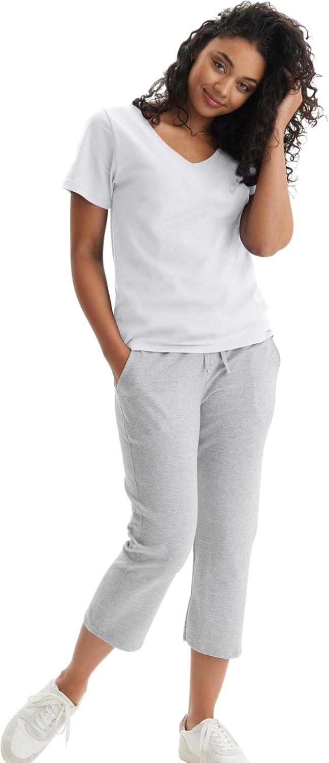 imageHanes Womens Nano Premium Cotton VNeck TShirt PackWhite 1 Pack