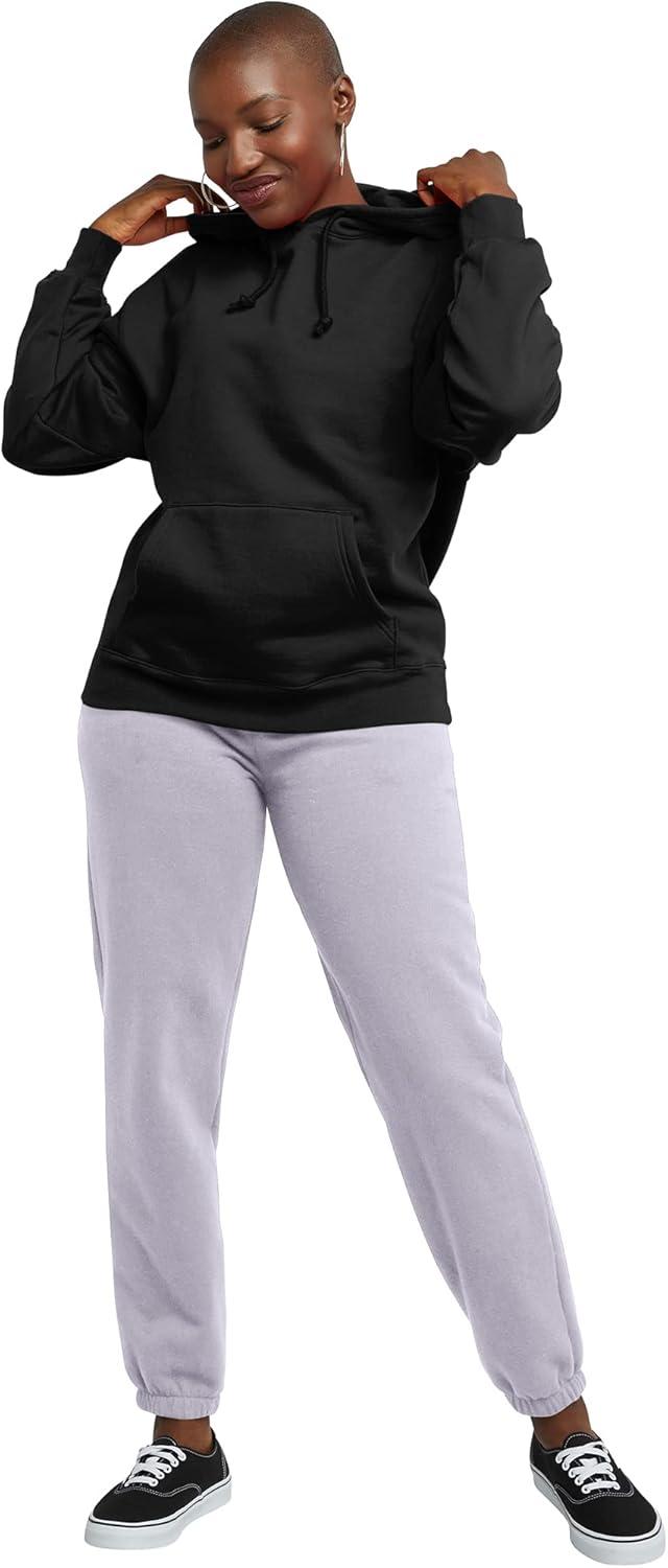 imageHanes Womens Originals Midweight Fleece Joggers Sweatpants with Pockets Place Flowers 30quot PlusUrban Lilac