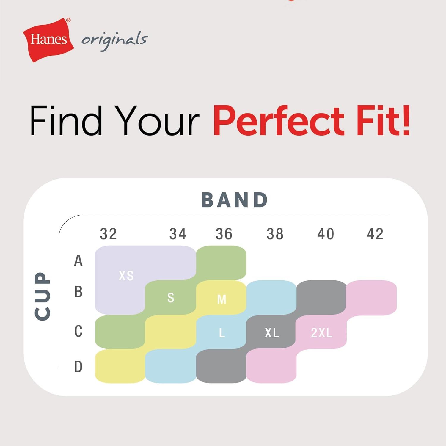 imageHanes Womens Originals Seamless Rib Crop Bralette Wireless Scoop Pullover Bra ComfortFlex FitHeritage Grey Marle